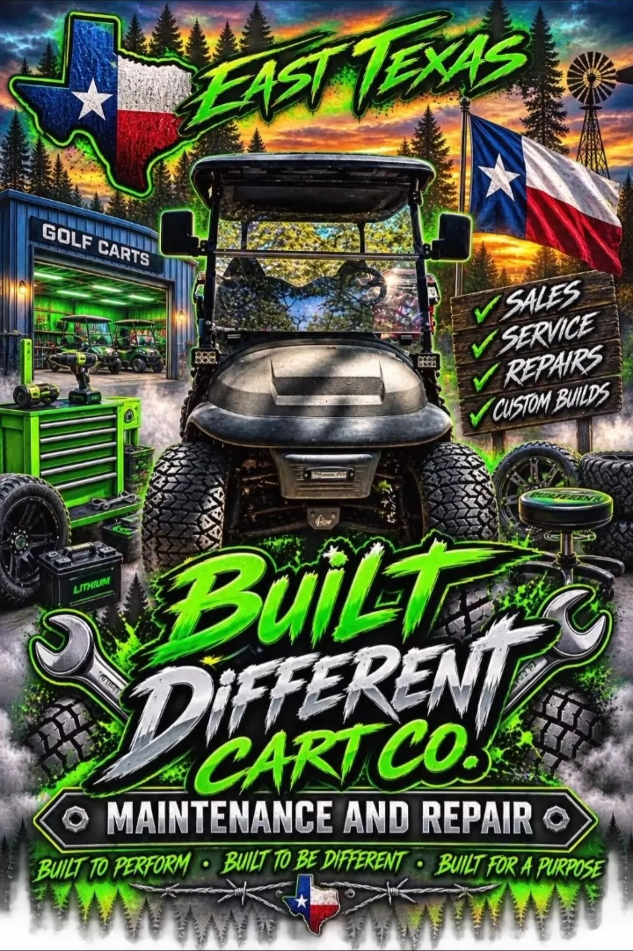 East Texas service poster